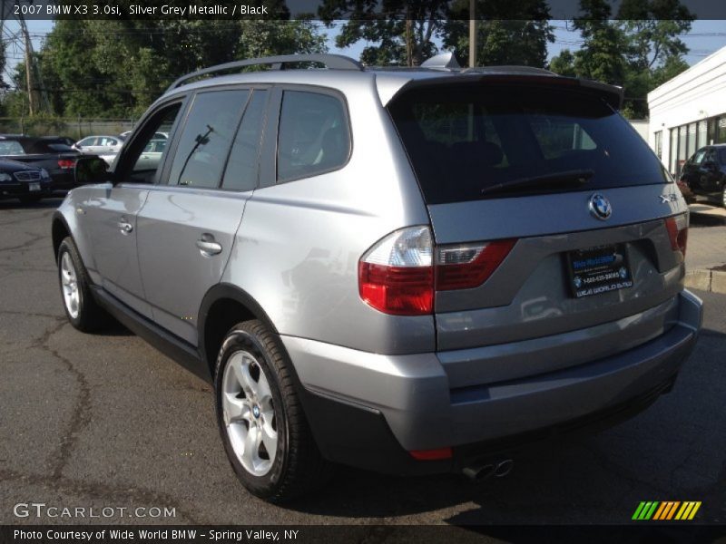 Silver Grey Metallic / Black 2007 BMW X3 3.0si