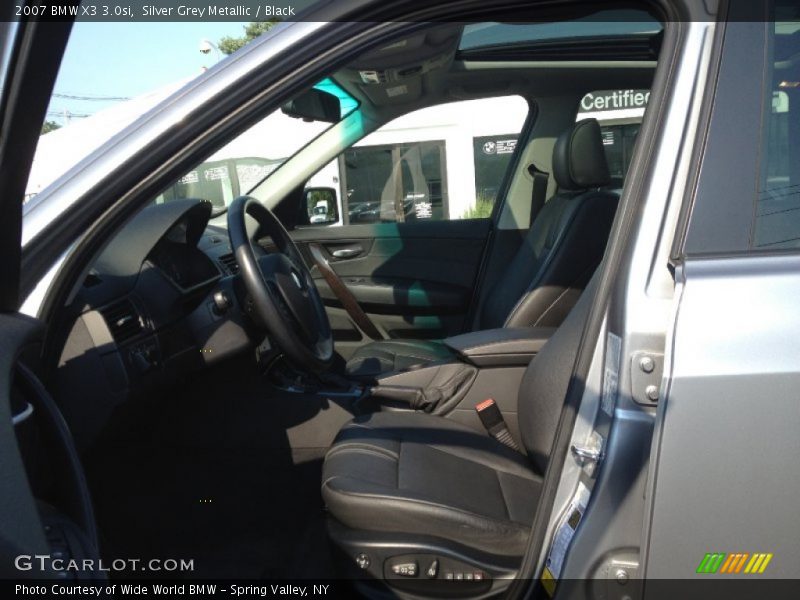 Silver Grey Metallic / Black 2007 BMW X3 3.0si