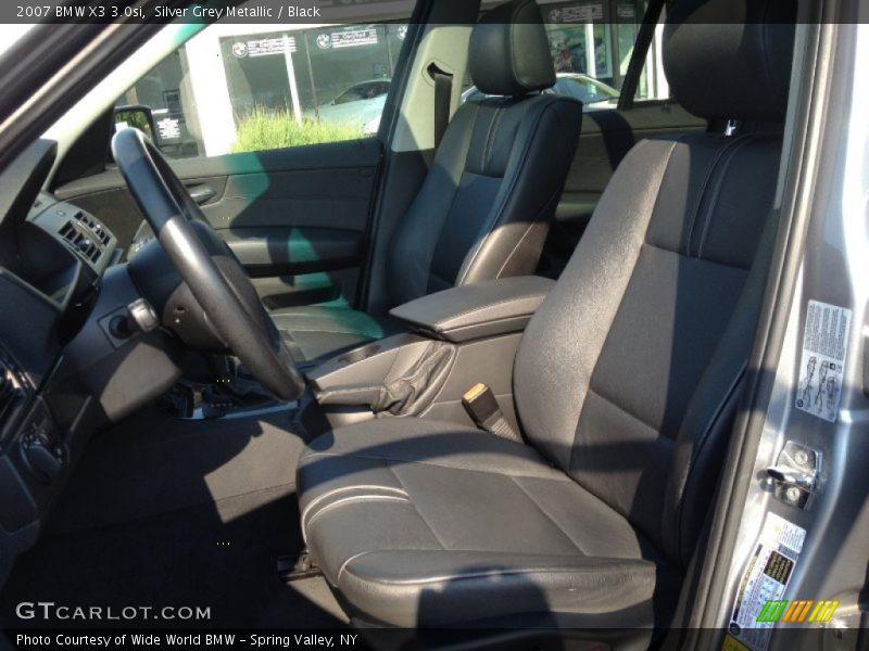 Silver Grey Metallic / Black 2007 BMW X3 3.0si