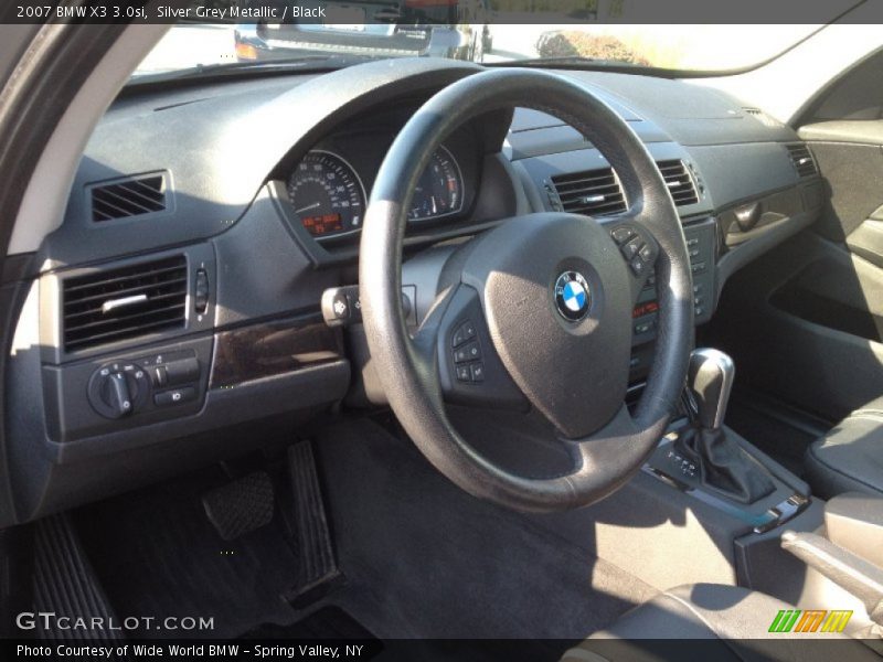 Silver Grey Metallic / Black 2007 BMW X3 3.0si