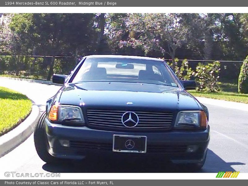 Midnight Blue / Beige 1994 Mercedes-Benz SL 600 Roadster