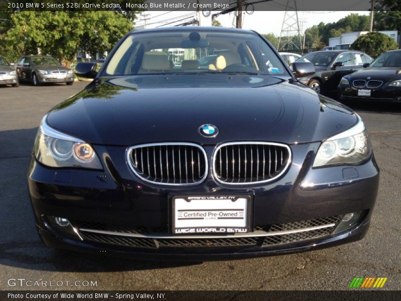 Monaco Blue Metallic / Cream Beige 2010 BMW 5 Series 528i xDrive Sedan