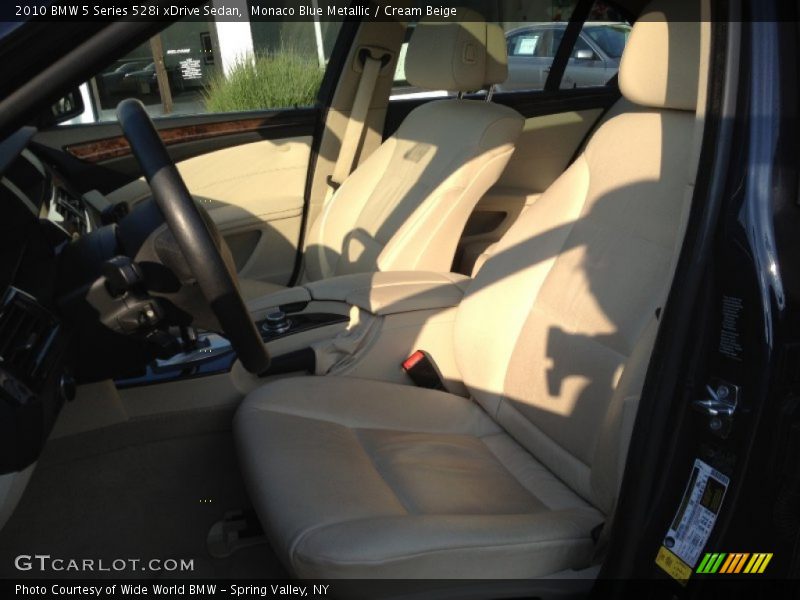 Monaco Blue Metallic / Cream Beige 2010 BMW 5 Series 528i xDrive Sedan