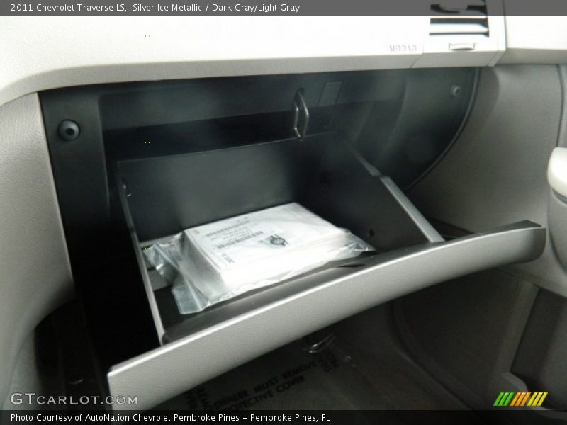 Silver Ice Metallic / Dark Gray/Light Gray 2011 Chevrolet Traverse LS