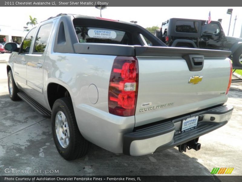 Sheer Silver Metallic / Ebony 2011 Chevrolet Avalanche LS