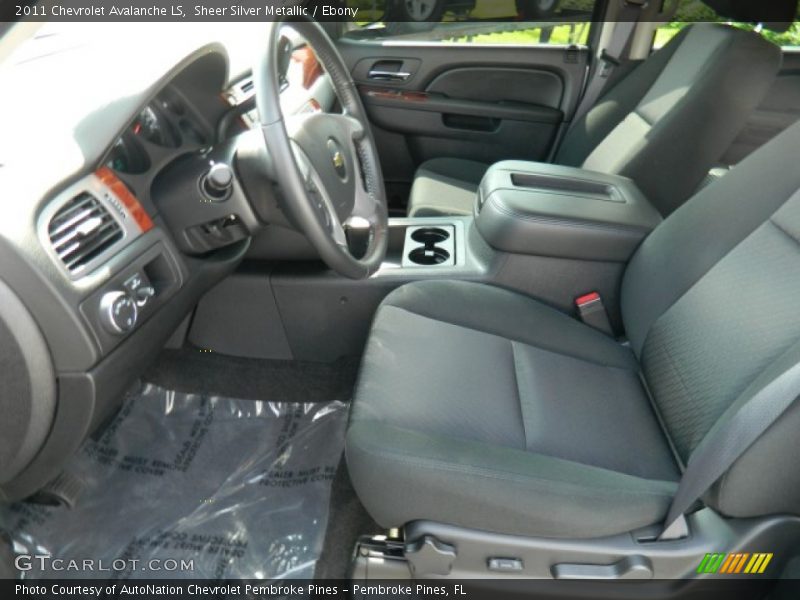 Sheer Silver Metallic / Ebony 2011 Chevrolet Avalanche LS