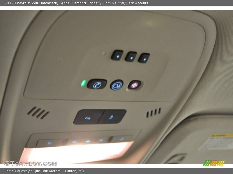 Controls of 2012 Volt Hatchback