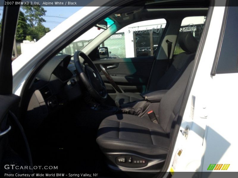 Alpine White / Black 2007 BMW X3 3.0si