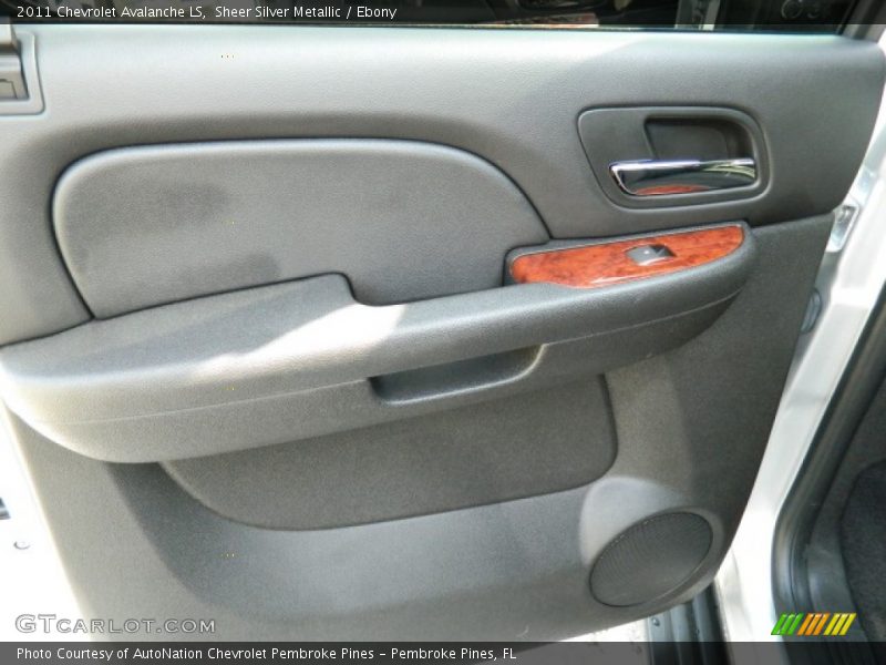 Sheer Silver Metallic / Ebony 2011 Chevrolet Avalanche LS