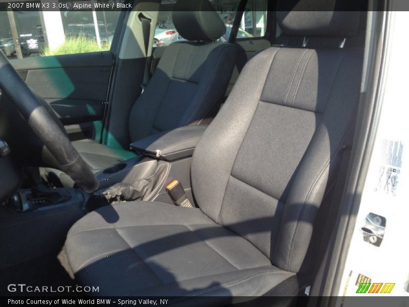 Alpine White / Black 2007 BMW X3 3.0si