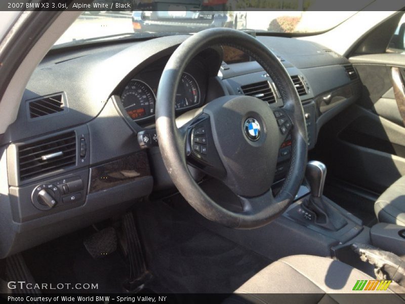 Alpine White / Black 2007 BMW X3 3.0si