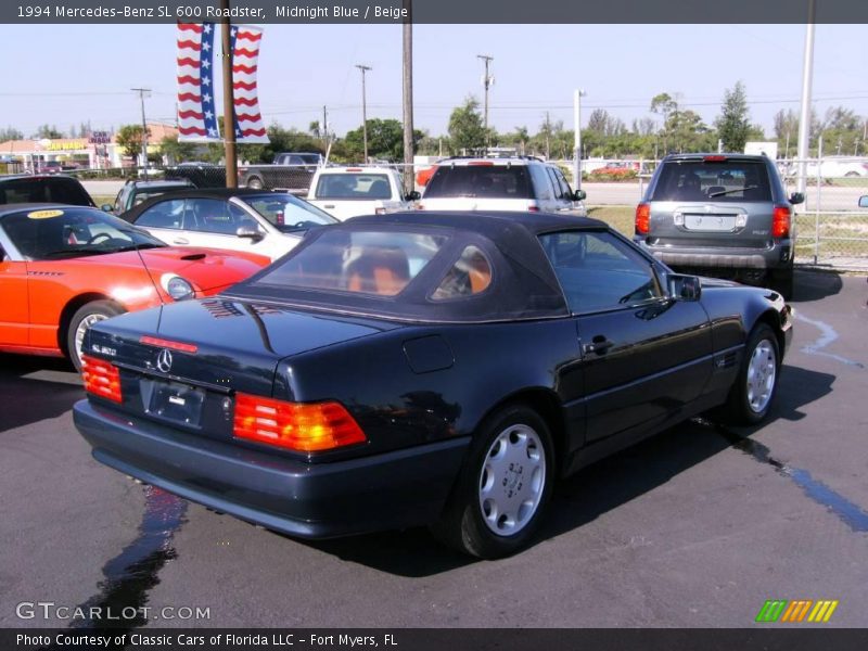 Midnight Blue / Beige 1994 Mercedes-Benz SL 600 Roadster