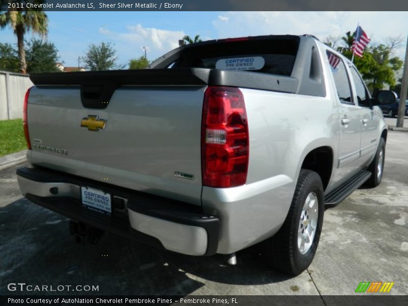 Sheer Silver Metallic / Ebony 2011 Chevrolet Avalanche LS