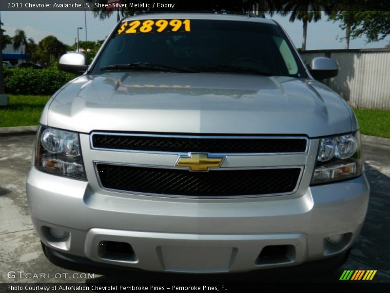 Sheer Silver Metallic / Ebony 2011 Chevrolet Avalanche LS