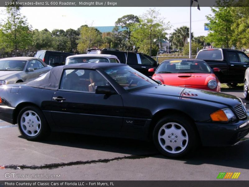 Midnight Blue / Beige 1994 Mercedes-Benz SL 600 Roadster