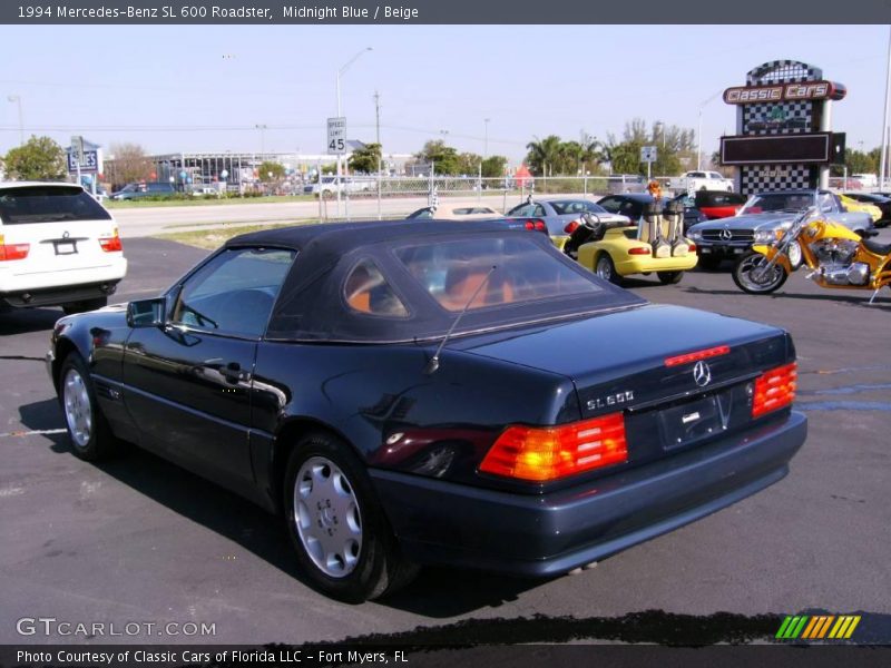 Midnight Blue / Beige 1994 Mercedes-Benz SL 600 Roadster