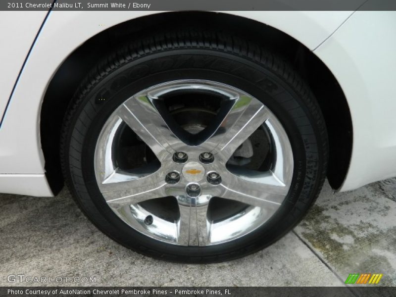 Summit White / Ebony 2011 Chevrolet Malibu LT