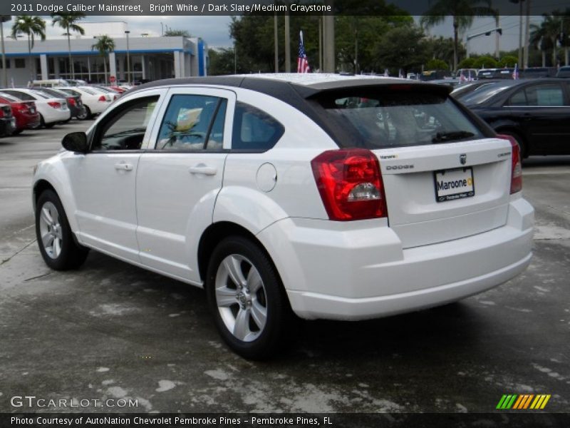 Bright White / Dark Slate/Medium Graystone 2011 Dodge Caliber Mainstreet