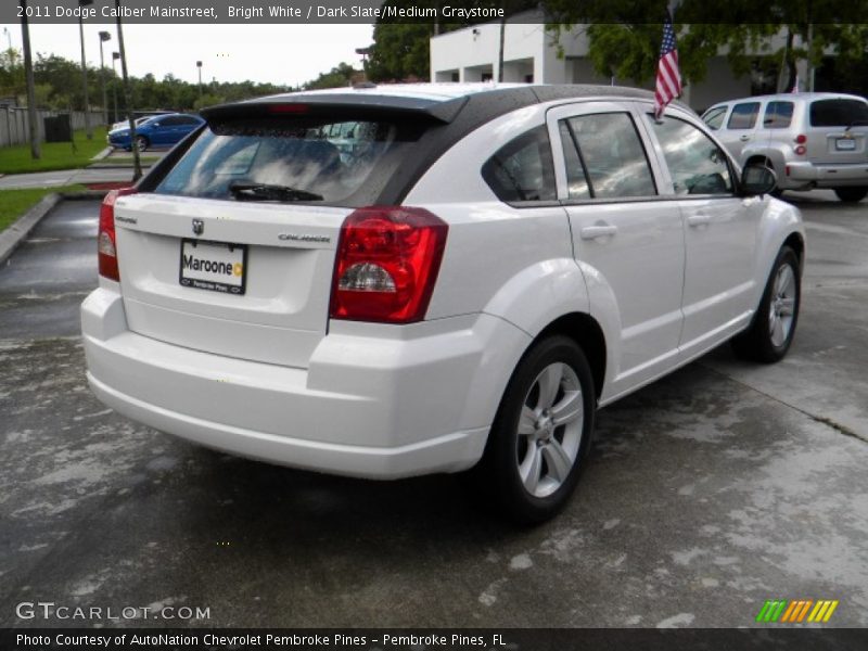 Bright White / Dark Slate/Medium Graystone 2011 Dodge Caliber Mainstreet
