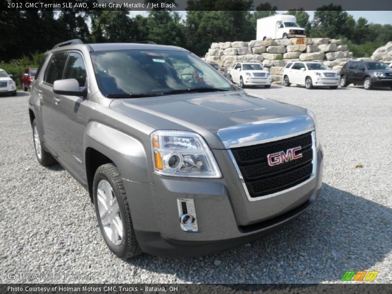 Steel Gray Metallic / Jet Black 2012 GMC Terrain SLE AWD