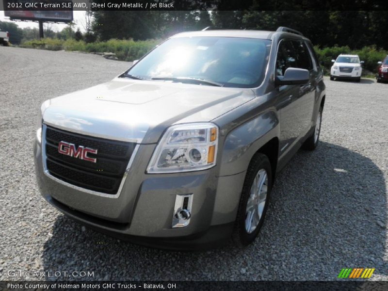 Steel Gray Metallic / Jet Black 2012 GMC Terrain SLE AWD