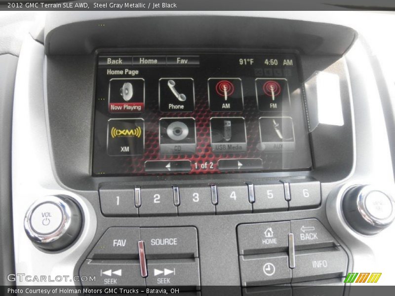 Steel Gray Metallic / Jet Black 2012 GMC Terrain SLE AWD