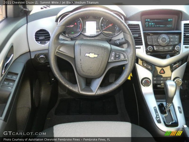 Summit White / Jet Black/Medium Titanium 2011 Chevrolet Cruze LS
