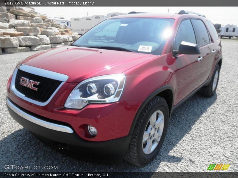 Crystal Red Tintcoat / Ebony 2012 GMC Acadia SL