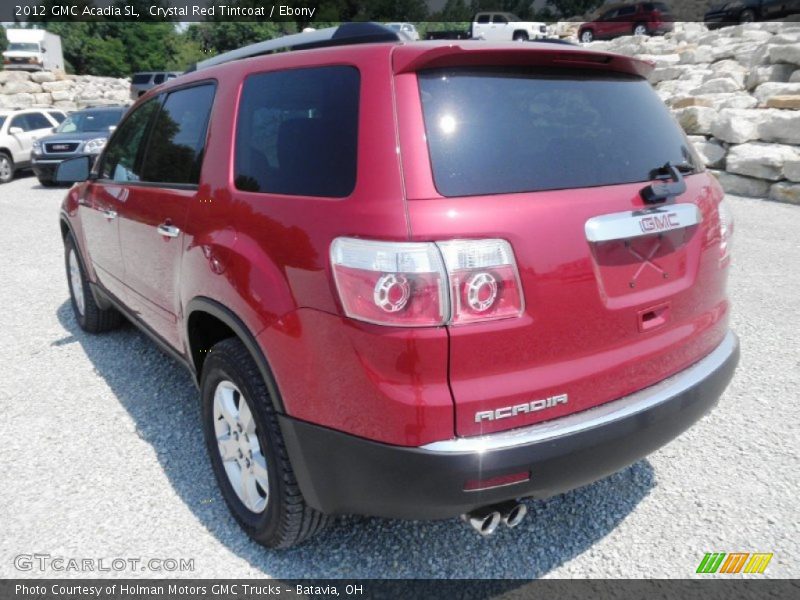Crystal Red Tintcoat / Ebony 2012 GMC Acadia SL
