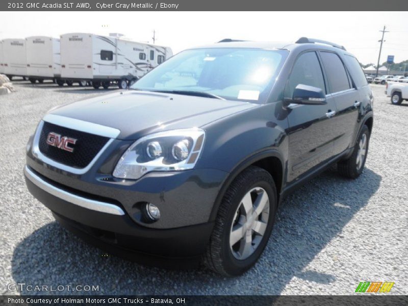 Cyber Gray Metallic / Ebony 2012 GMC Acadia SLT AWD