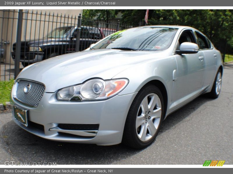 Liquid Silver Metallic / Charcoal/Charcoal 2009 Jaguar XF Luxury