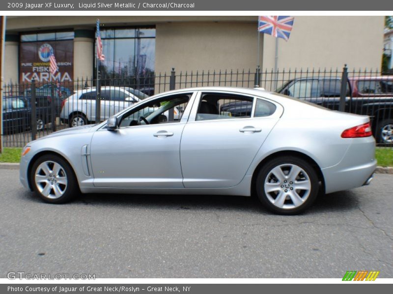 Liquid Silver Metallic / Charcoal/Charcoal 2009 Jaguar XF Luxury