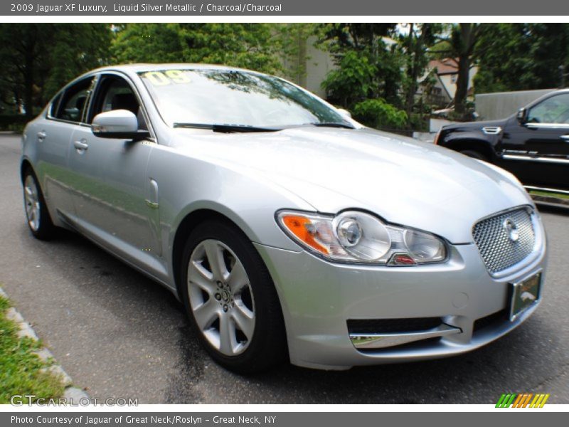 Liquid Silver Metallic / Charcoal/Charcoal 2009 Jaguar XF Luxury