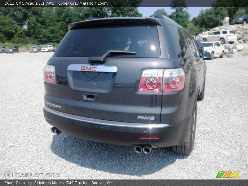 Cyber Gray Metallic / Ebony 2012 GMC Acadia SLT AWD