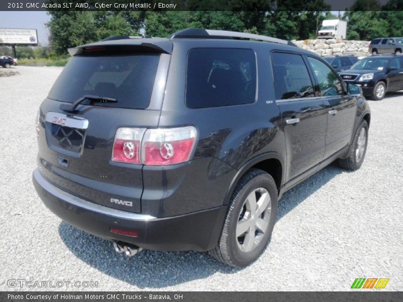 Cyber Gray Metallic / Ebony 2012 GMC Acadia SLT AWD