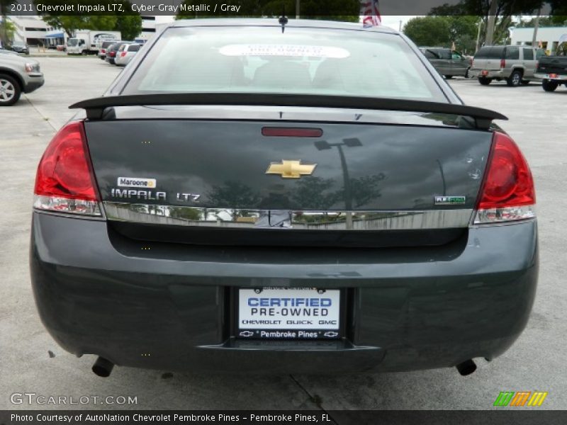 Cyber Gray Metallic / Gray 2011 Chevrolet Impala LTZ