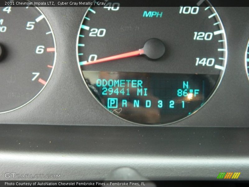 Cyber Gray Metallic / Gray 2011 Chevrolet Impala LTZ