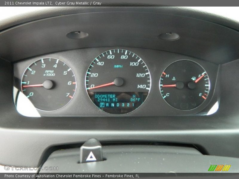 Cyber Gray Metallic / Gray 2011 Chevrolet Impala LTZ