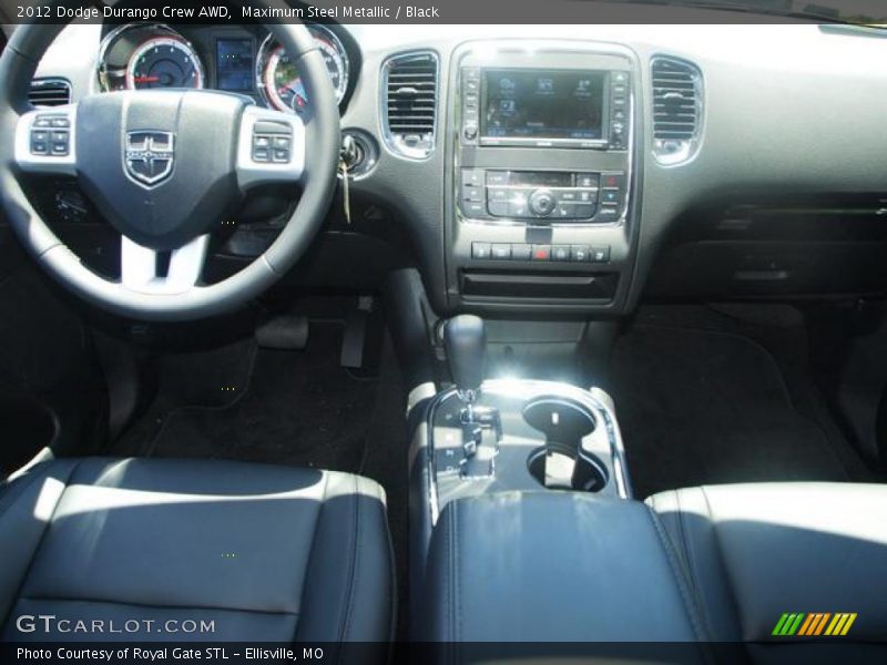 Maximum Steel Metallic / Black 2012 Dodge Durango Crew AWD