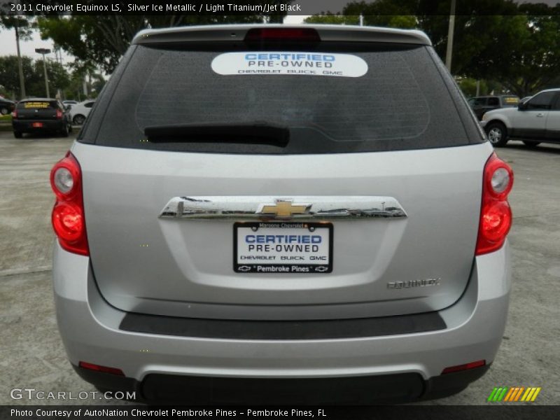 Silver Ice Metallic / Light Titanium/Jet Black 2011 Chevrolet Equinox LS