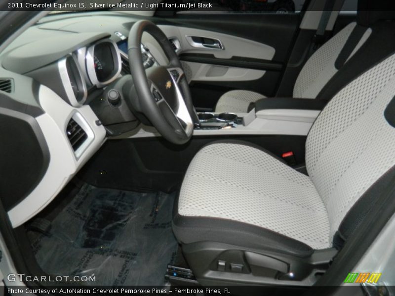 Silver Ice Metallic / Light Titanium/Jet Black 2011 Chevrolet Equinox LS