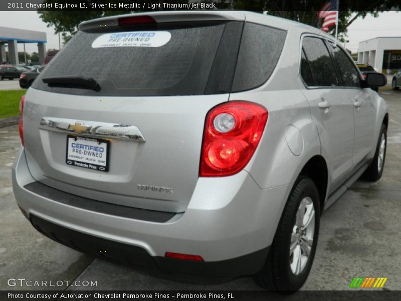 Silver Ice Metallic / Light Titanium/Jet Black 2011 Chevrolet Equinox LS