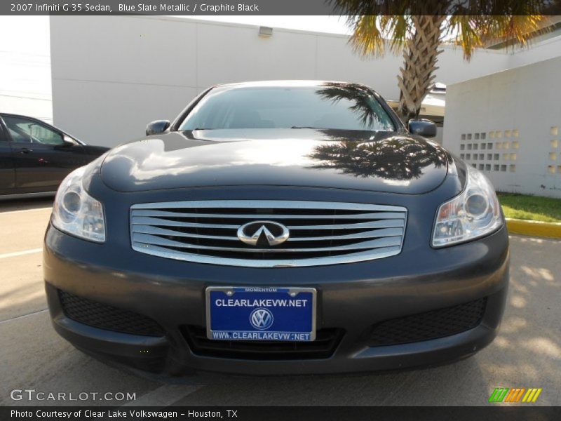 Blue Slate Metallic / Graphite Black 2007 Infiniti G 35 Sedan