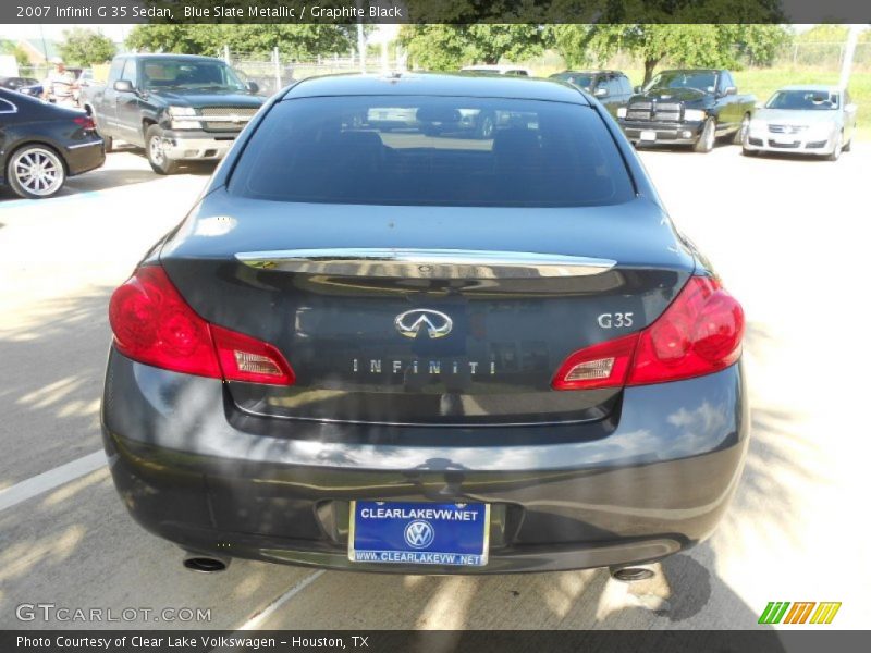 Blue Slate Metallic / Graphite Black 2007 Infiniti G 35 Sedan