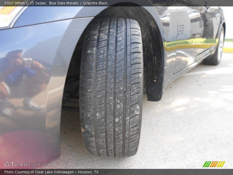 Blue Slate Metallic / Graphite Black 2007 Infiniti G 35 Sedan