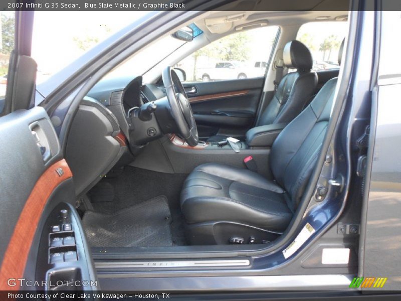 Blue Slate Metallic / Graphite Black 2007 Infiniti G 35 Sedan