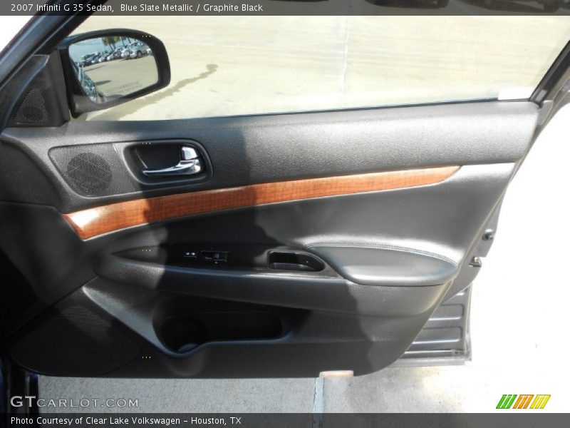 Blue Slate Metallic / Graphite Black 2007 Infiniti G 35 Sedan