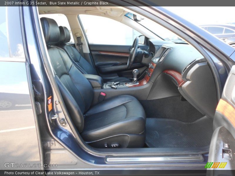 Blue Slate Metallic / Graphite Black 2007 Infiniti G 35 Sedan