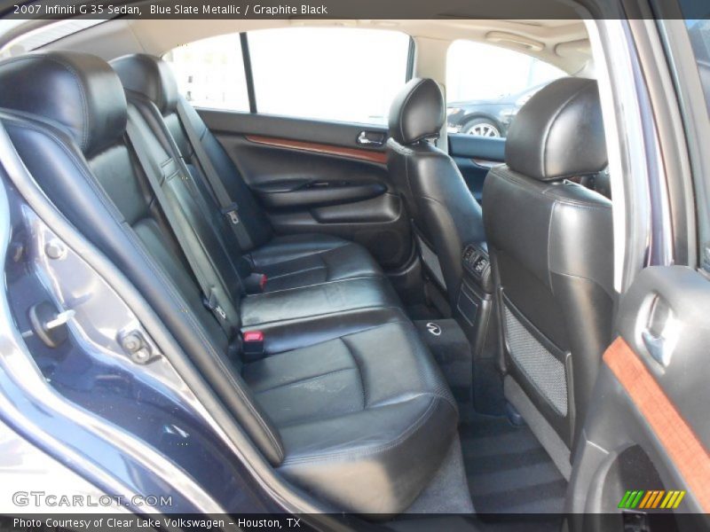 Blue Slate Metallic / Graphite Black 2007 Infiniti G 35 Sedan