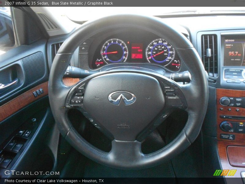 Blue Slate Metallic / Graphite Black 2007 Infiniti G 35 Sedan